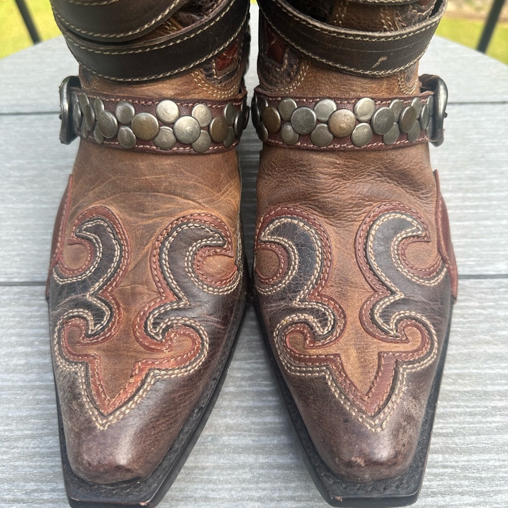 Double D by Old Gringo Frontier Trapper Tall Boots Size 8 - Picture 2 of 11